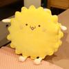 Lindo Cojín de Galleta de Dibujos Animados Edredón de Aire Acondicionado de Doble Propósito Cojín de Sofá Manta para Siesta de Oficina Edredón Plegable para Coche