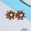 Dibujos Animados Resina Concha Marina Accesorios Pequeños Bricolaje Pegamento de Crema Agujero Hebilla de Zapato Papelería Taza de Agua Parche de Joyería Material