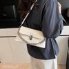 Bolso de mujer de gran capacidad y color liso, combinable con todo, nuevo 2025, bolso bandolera sencillo para mujer, bolso de trabajo portátil, pequeño bolso cuadrado.