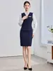 Uniforme de azafata, chaleco, pantalones, uniforme de personal de hotel para mujer, uniforme de gerente de propiedad, ropa de trabajo para recepcionistas en clubes y otros establecimientos