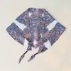 Bufanda Triángulo Trenzada de Nuevo Estilo Primavera y Otoño con Textura de Satín, Bufanda de Seda Estilo Pintura al Óleo con Estampado de Cachemira para Mujer, Bufanda de Cuello de Seda Imitación