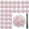 Flor de Hortensia de una Sola Cabeza Flor de Hortensia con Tacto Natural Flor Artificial Decoración de Boda Cabeza de Flor Bordada Arreglo Floral Flor de Narciso Flor Falsa
