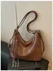 Bolsa Tote Grande Capacidade Transfronteiriça Feminina Nova Estilo Coreano Retro Casual Bolsa de Ombro Mochila Simples Fashion Bolsa Feminina