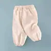 Calça de bebê verão fina calça anti-mosquito para bebê calça bloomers com pezinho calça de gaze de algodão atacado geração