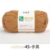 5 Fios de Fio de Algodão Penteado, Fio de Algodão Leite Médio-Grosso, Bola de Lã, Kit de Material para Tricô Crochê DIY Artesanal de Boneca