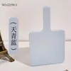 Espelho de Mão GECOMO com Cabo Espelho de Maquiagem com Cabo Quadrado Espelho Portátil de Maquiagem Espelho Simples de Maquiagem