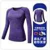 Pro Ropa Deportiva Ajustada para Mujer Elástica Manga Larga Ropa de Fitness Secado Rápido Adelgazante para Correr Baloncesto Yoga Camiseta F8021