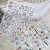 Pegatinas Estéreo en Relieve para Uñas Ins Corazón Perro Lindo Gato Lindo Patrón DIY Estilo Japonés Dibujos Animados 3D En Stock