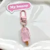 Accesorios de Llavero de Helado Pequeño de Simulación Resina Creativa Personalidad Exquisita Colgante para Bolsa Caricatura Linda Regalo Adornos Colgantes