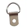 Gancho Plateado Grueso de Agujero Único, Forma de Media Caña, Anillo de Montaje para Punto de Cruz, Accesorios de Ferretería para Colgar Pinturas Decorativas