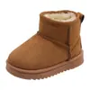Botas de Nieve para Niños Invierno Nuevas de Terciopelo Engrosadas Botas de Invierno Niñas Suela Suave Botas de Algodón Niños Bebé Zapatos de Algodón Cálidos