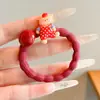 Goma para el Cabello de Dibujos Animados Oso Pequeño para Niñas Alta Elasticidad No Daña el Cabello Cuerda para la Cabeza Moño de Niña Pequeña Accesorio para el Cabello Banda de Goma