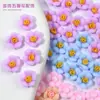 Accesorios de flor de cinco pétalos carnosos tridimensionales joyería para uñas de resina venta al por mayor flores de color claro materiales para accesorios de bricolaje