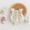 Ropa de Verano para Bebé Princesa Har Ropa para Bebé Femenina Estilo Occidental Moda Bolso Ropa de Pedo Verano Estilo Coreano Ropa de Manga Volante Fina