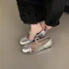 Bailarinas rosas para mujer con aumento interno de altura, nuevos zapatos Mary Jane de estilo francés 2024 para primavera y otoño, delicados zapatos de noche