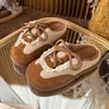Novas Pantufas de Pelúcia de Inverno Quentes Sola Grossa Casal Fofas de Algodão Leves Pantufas com Plus Veludo Interno Casa