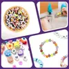 Venta Caliente de Amazon Caja de Juego de Cuentas de Cerámica Suave de 800 Piezas 24 Compartimentos Accesorios para Pulseras y Collares de Niños Material para Manualidades