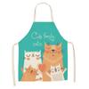 AliExpress wish delantal sin mangas de lino para pareja de gatos de dibujos animados mueble de cocina limpieza abrigo diario sin mangas