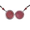 Artículos genuinos Partículas de Cristal Cinabrio Mineral Original Colgante Preparación Cinabrio artículos genuinos Caja Negra Colgante de Acompañamiento para Hombres y Mujeres