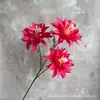 3 Crisântemos de Garra Grande Flores Artificiais para Arranjos Florais de Salão de Casamento Atacado, Flores Suculentas Artificiais Atacado