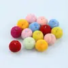 Hilo de Lana Fina Pompones Bolas de Cachemira Bucles Abiertos/Cerrados Materiales Hechos a Mano DIY Accesorios Colgantes Decorativos