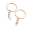 Anillos de Llave de 4 Colores de 28 mm, Populares Anillos de Hierro Hechos a Mano para Bricolaje, Cadenas Redondas, Accesorios para Llaveros de Venta Caliente