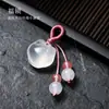 Contas redondas de ágata de cristal natural, pequenos pingentes, acessórios para pulseiras, colares, acessórios DIY, fechos universais, pingentes de bolsa