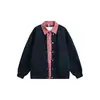 Sudadera Cardigan Casual Holgada Estilo Universitario Original Falsa de Dos Piezas Chaqueta Casual Juvenil para Niños Hw3750
