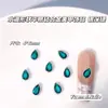 Rhinestones Planos de Gota de Agua Explosiva con Base de Aleación Dorada y Plateada Decoraciones para Uñas Arte de Uñas Coloridas Gota de Sudor Decoraciones para Uñas Venta al por Mayor