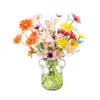 Flores Artificiales de Margarita Pequeña Manzanilla Ramo Accesorios para Fotografía Decoración de Picnic Flores de Seda Mesa de Comedor Arreglo de Flores Artificiales Arreglo Floral