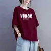 Comercio Exterior Transfronterizo Excedente de Stock Gran Marca Etiqueta Cortada Ropa para Mamá Camiseta de Manga Corta para Persona de Mediana Edad Camisa Moderna Elegante