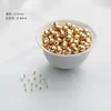 Cuentas sueltas chapadas en oro de 18 quilates que conservan el color, cuentas chapadas en oro, pulsera con cuentas espaciadoras, cuentas de plata, accesorios para ensartar pulseras DIY hechas a mano, materiales para ensartar cuentas