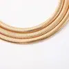Comercio Exterior Se Especializa en Gargantilla de Tres Capas Sencilla y de Moda de Nicho Collar Exagerado Personalizado Hueso de Serpiente Joyería al por Mayor