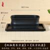 Maceta Rectangular de Imitación Arena Púrpura, Maceta de Alta Gama para Bonsái, para Interior, Balcón, Maceta Paisajística para Flor de Ciruelo, Maceta de Resina para Espárrago Bambú Banyan