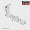 Soporte triangular de acero inoxidable sin perforaciones, soporte de estante de pared, soporte de soporte en forma de L, escuadra de esquina, ángulo recto de 90 grados, estante de almacenamiento