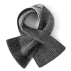 Bufanda de Cachemira para Hombre 100% Cachemira Pura Nueva Moda Rayada Versátil Protección para el Cuello Tejida Cálida Bufanda Perforada