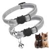 Collar para Gato con Cabeza de Gato Reflectante Colorido 1.0 de Venta Caliente Transfronteriza Collar para Gato Mascota Gato Campana Collar Listo para la Venta