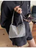Bolsas Populares de Este Año Nuevo Estilo 2025 Moda Europea y Americana con Pedrería Bolso de Hombro Retro para Mujer Bolso Cruzado de Axila