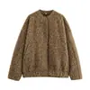 ZA Transfronterizo 2025 Primavera y Otoño Nueva Chaqueta Abrigo Casual Elegante Artesanal para Mujer Europea y Americana