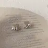 Pendientes de Corazón de Perla y Circonita Estilo Dulce Francés, Pendientes de Lujo Ligero y de Alta Gama para Mujer, Pendientes de Moda y Versátiles al por Mayor