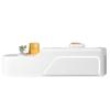 Escritorio de Recepción Pintado Escritorio de Recepción Escritorio Frontal de Empresa Mostrador de Salón de Belleza Blanco Escritorio de Cajero Simple Moderno Curvado Barra