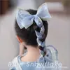 Pasador de Moño para Niñas, Pinza para el Cabello de Princesa Bebé Elsa con Cinta en la Parte Posterior de la Cabeza, Accesorio para el Cabello no Dañino, Dulce Diadema
