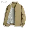 Chaqueta de Collar de Béisbol Explosiones Chaqueta Hombre Primavera y Otoño Cuello Vertical Botón Oculto Chaqueta 2024 Nueva Chaqueta de Otoño Versátil