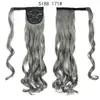 Venta al por mayor del fabricante Comercio exterior Estilo europeo y americano Velcro Cola de caballo larga y rizada Peluca para mujer Pieza de cabello de cola de caballo de fibra de alta temperatura en stock