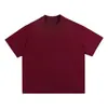 Roupas Masculinas Transfronteiriças 380g Marca da Moda Ins Camiseta Pesada Algodão Puro Gola Redonda Solta Estilo Europeu Manga Curta Tamanho Grande Oversize