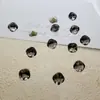 Rhinestones translúcidos negros de forma irregular con base puntiaguda para decoración de uñas, decoraciones negras de forma de corazón, ovaladas y de corazón torcido de alto brillo para decoración de uñas, accesorios hechos a mano para DIY