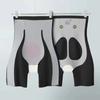 Calça Suspensa Fina de Nylon 8D Cintura Alta Sem Costura Aperta a Barriga Levanta o Bumbum Calça Modeladora Forte para Aperto da Barriga Roupa Íntima Corselete para Mulheres