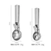 Cuchara para Helado de Acero Inoxidable Cuchara Elástica para Helado Cuchara para Sacar Bolas de Fruta Cuchara para Helado Cuchara Doméstica para Sacar Bolas de Sandía