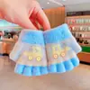 Guantes Pequeños para Bebé Infantil 0.05kg Niños de Años Otoño e Invierno Delgados de Medio Dedo Niños Lindos Excavadora Calientes Guantes sin Dedos
