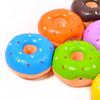 Juguete Nuevo para Perro Látex Voz Donut Color Macarrón Anillo Donut Comida de Simulación Juguete para Mascota